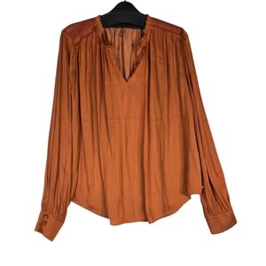 Scotch & Soda Satin boho/gypsy Copper Blouse